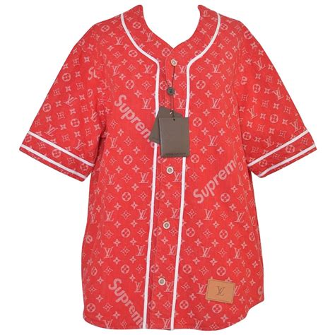 lv x supreme baseball jersey replica|supreme x louis vuitton jersey.